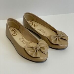Circus by Sam Edelman Women's Beige Ballet Flats Bow Detail Comfort Size 8